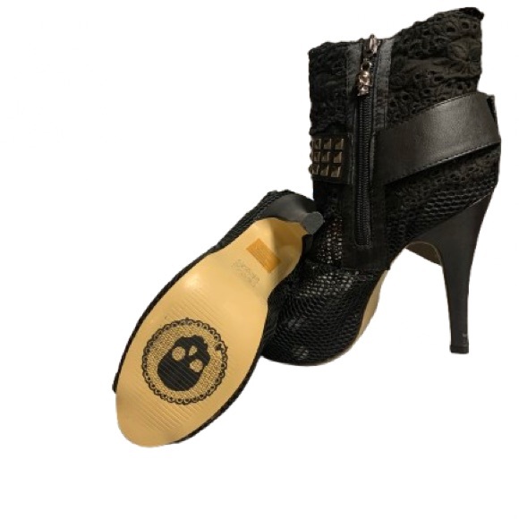 NWT IRON FIST Mesh stiletto high heel ankle boots - Picture 5 of 9